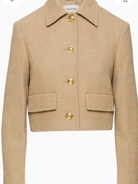Babaton - ARITZIA - Frances Beige Cropped Bouclé Jacket